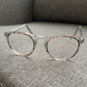 Warby Parker Haskell Clear & Tortoise Eye Glasses